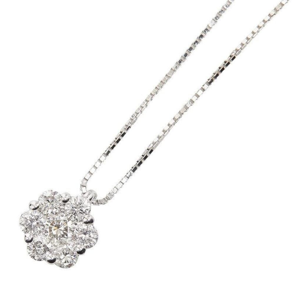 Unbranded Diamond Pendant Necklace 18K White Gold
